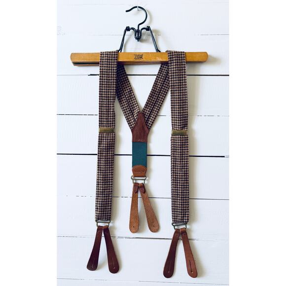 Men's Vintage Polo Ralph Lauren Herringbone Suspenders - Picture 1 of 3
